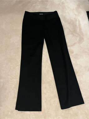 Express Black Boot-Cut Dress Pants